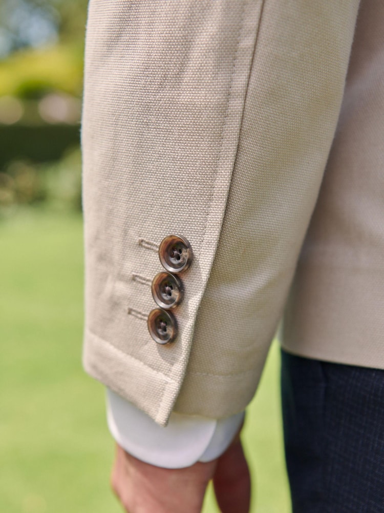 Bone Slim Cotton Stretch Blazer - Image 6 of 12