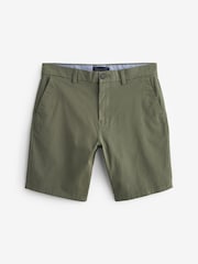 Khaki Green Slim Stretch Chino Shorts - Image 5 of 7