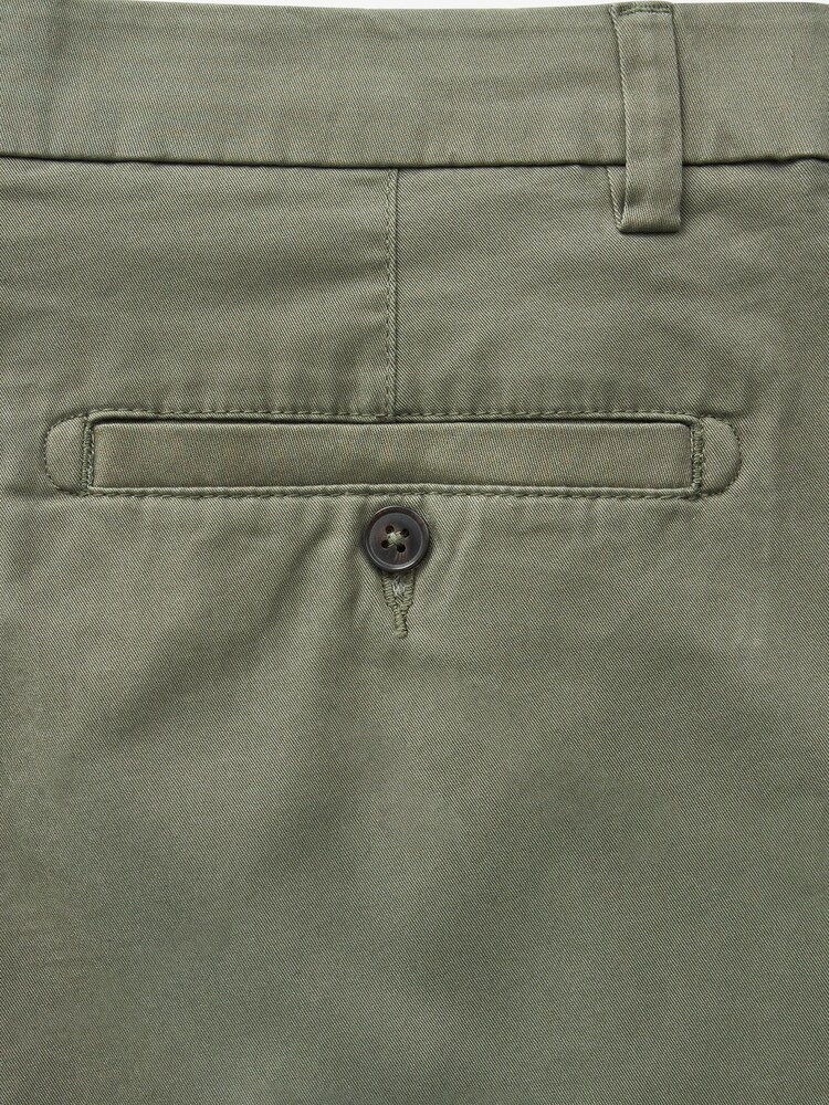 Khaki Green Slim Stretch Chino Shorts - Image 7 of 7 Khaki Green Slim Stretch Chino Shorts - Image 7 of 7