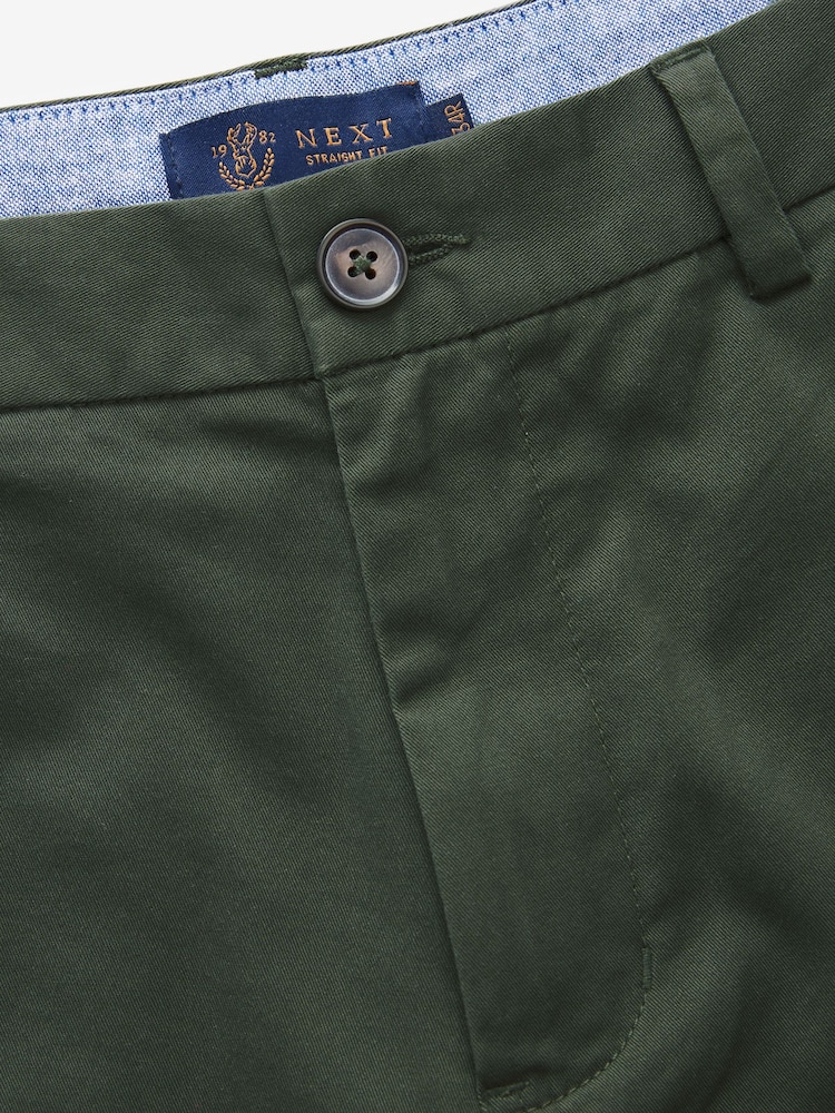 Khakigrün - Straight Fit - Stretch-Chinoshorts - Bild 2 von 6 Khakigrün - Straight Fit - Stretch-Chinoshorts - Bild 2 von 6