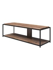 Dorel Home Weathered Oak Europe Quincy TV Stand 65" - Image 4 of 4