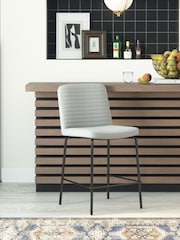 Dorel Home Grey Europe Corey Faux Leather Counter Stool - Image 1 of 4