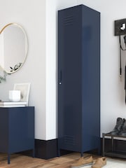 Dorel Home Navy Blue Europe Bradford Single Metal Storage Cabinet - Image 2 of 4
