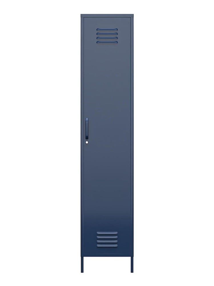 Dorel Home Navy Blue Europe Bradford Single Metal Storage Cabinet - Image 4 of 4