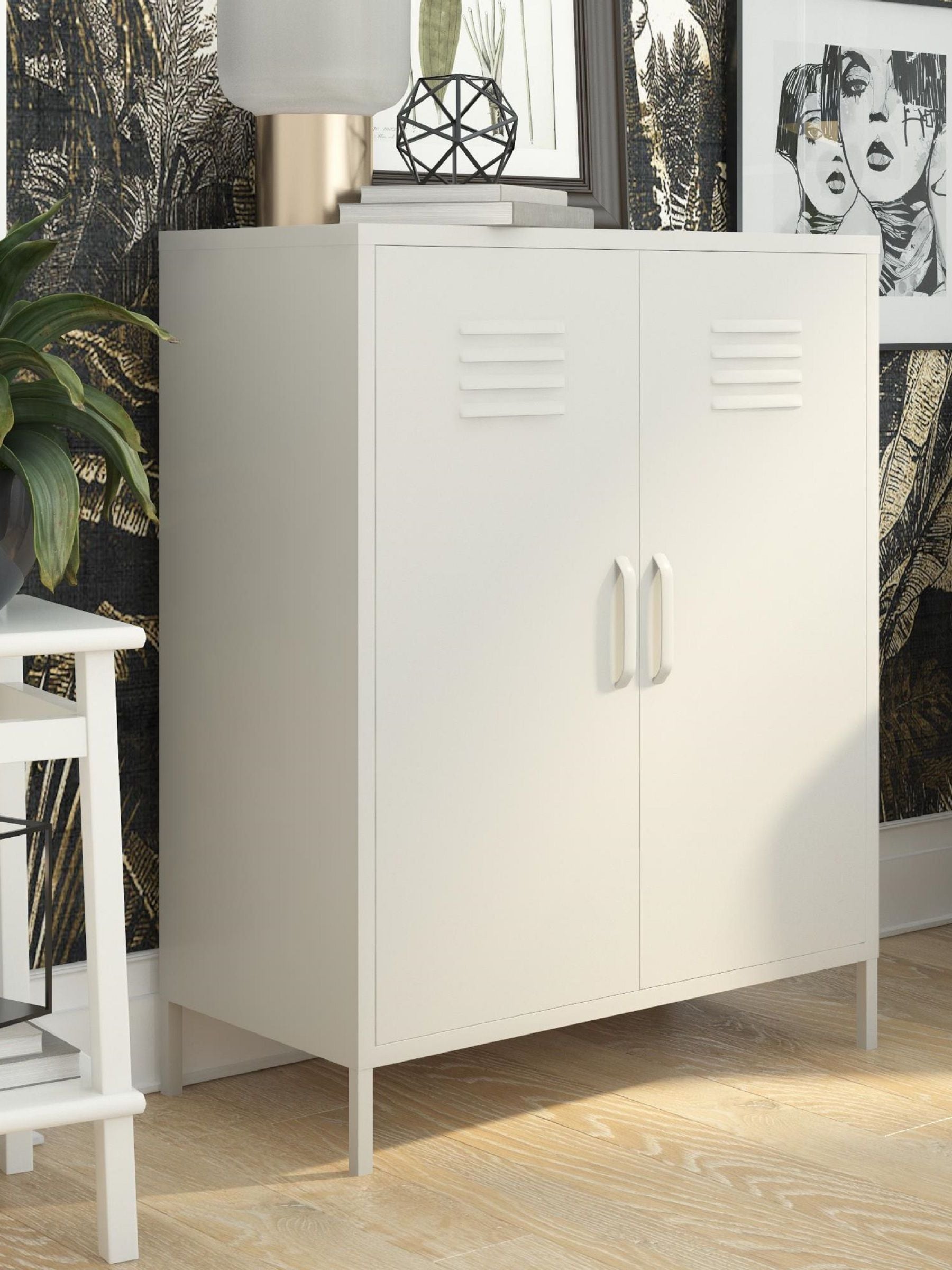 Dorel Home Bradford 2 Door Metal Storage Cabinet - Image 6