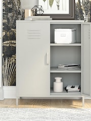Dorel Home Taupe Europe Bradford 2 Door Metal Storage Cabinet - Image 2 of 4