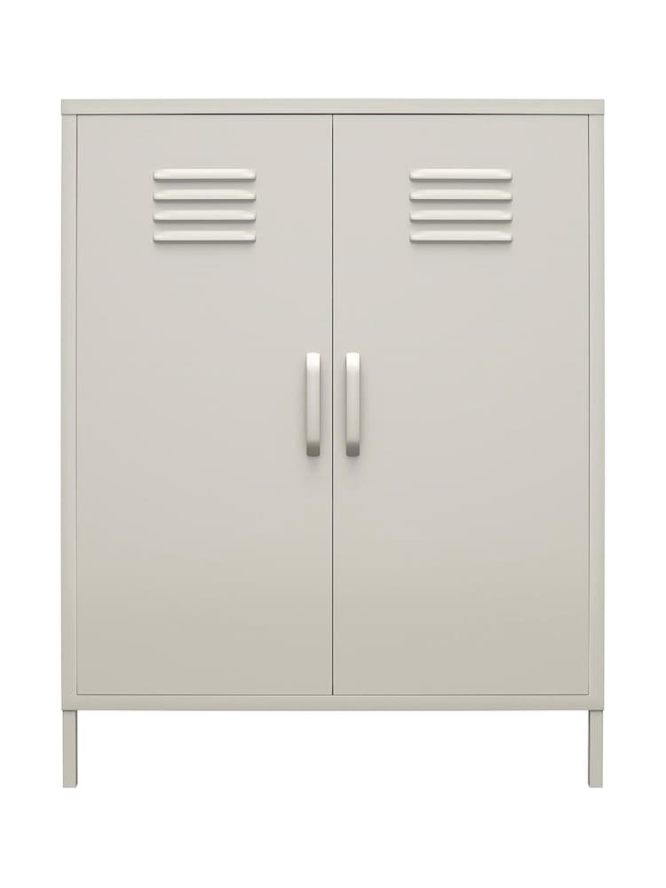 Dorel Home Taupe Europe Bradford 2 Door Metal Storage Cabinet - Image 4 of 4
