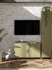 Dorel Home Olive Green Europe Bradford 2 Door Metal Accent Cabinet - Image 1 of 4