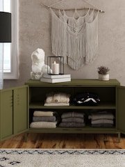 Dorel Home Olive Green Europe Bradford 2 Door Metal Accent Cabinet - Image 2 of 4