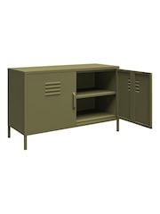 Dorel Home Olive Green Europe Bradford 2 Door Metal Accent Cabinet - Image 3 of 4