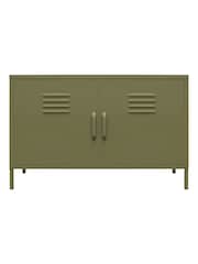 Dorel Home Olive Green Europe Bradford 2 Door Metal Accent Cabinet - Image 4 of 4
