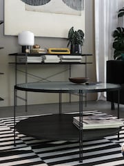 Dorel Home Black Oak Europe Wainwright Round Coffee Table - Image 1 of 4