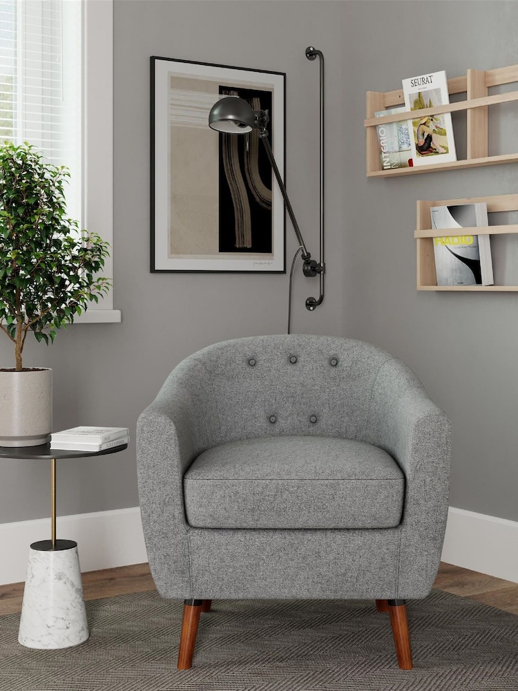 Dorel Home Grey Europe Brie Accent Chair - Image 1 of 4