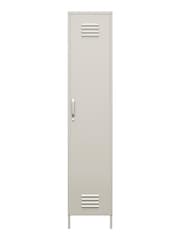 Dorel Home Taupe Europe Bradford Single Metal Storage Cabinet - Image 4 of 4