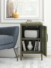 Dorel Home Olive Green Europe Bradford Metal Locker End Table - Image 2 of 4