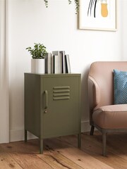 Dorel Home Olive Green Europe Bradford Metal Locker End Table - Image 3 of 4