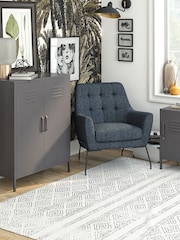 Dorel Home Grey Europe Bradford 2 Door Metal Storage Cabinet - Image 3 of 4
