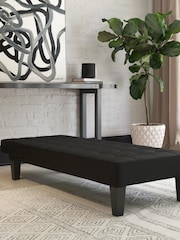 Dorel Home Black Europe Adalynn Faux Leather Chaise Lounger - Image 2 of 4