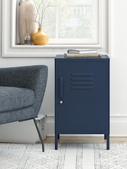 Dorel Home Navy Blue Europe Bradford Metal Locker End Table - Image 1 of 4