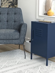 Dorel Home Navy Blue Europe Bradford Metal Locker End Table - Image 2 of 4