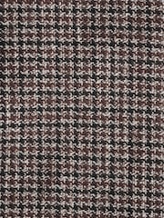Taupe Brown Dogtooth Linen Blend Blazer - Image 7 of 10