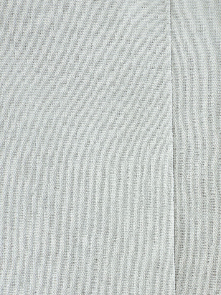 Light Grey Double Breasted Linen Blend Blazer - Image 8 of 8