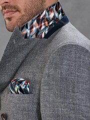 Grey Signature Double Breasted Angelico Linen Blend Blazer - Image 4 of 13