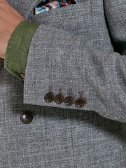 Grey Signature Double Breasted Angelico Linen Blend Blazer - Image 5 of 13