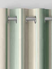 Laura Ashley Smoke Green Awning Stripe Made To Measure Curtains - Image 6 of 7