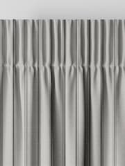 Laura Ashley Moonbeam Grey Burnsall Stripe Made To Measure Curtains - Image 7 of 9