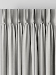 Laura Ashley Moonbeam Grey Burnsall Stripe Made To Measure Curtains - Image 8 of 9