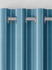Laura Ashley Seaspray Blue Burnsall Stripe Made To Measure Curtains - Image 6 of 8