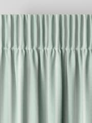 Laura Ashley Smoke Green Burnsall Stripe Made To Measure Curtains - Image 6 of 9