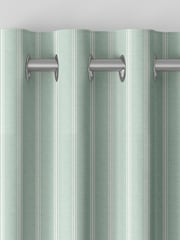 Laura Ashley Smoke Green Burnsall Stripe Made To Measure Curtains - Image 7 of 9