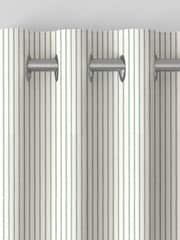 Laura Ashley Smoke Green Candy Stripe Made To Measure Curtains - Image 6 of 7
