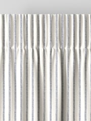 Laura Ashley French Navy Blue Candy Stripe Made To Measure Curtains - Image 6 of 9