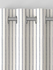 Laura Ashley French Navy Blue Candy Stripe Made To Measure Curtains - Image 7 of 9