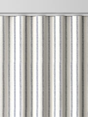 Laura Ashley French Navy Blue Candy Stripe Made To Measure Curtains - Image 8 of 9