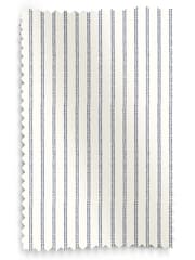 Laura Ashley French Navy Blue Candy Stripe Made To Measure Curtains - Image 9 of 9