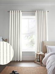 Laura Ashley Steel Grey Candy Stripe Made To Measure Curtains - Image 1 of 9