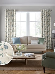 Laura Ashley Seaspray Blue Eglantine Made To Measure Curtains - Image 2 of 6