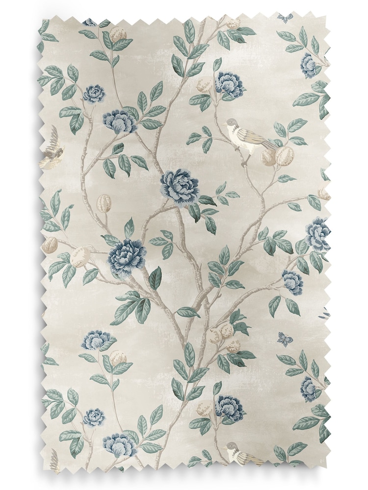 Laura Ashley Seaspray Blue Eglantine Made To Measure Curtains - Image 6 of 6