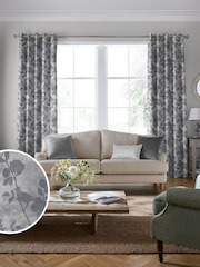 Laura Ashley Dove Grey Eglantine Made To Measure Curtains - Image 1 of 8