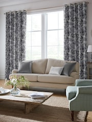 Laura Ashley Dove Grey Eglantine Made To Measure Curtains - Image 2 of 8
