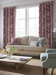 Laura Ashley Mulberry Purple Eglantine Made To Measure Curtains - Image 2 of 9