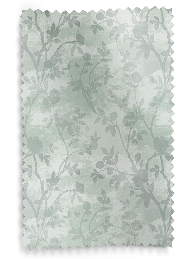 Laura Ashley Smoke Green Eglantine Made To Measure Curtains - Image 8 of 8