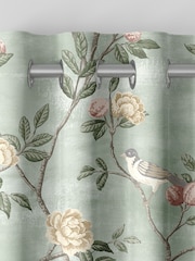 Laura Ashley Smoke Green Eglantine Made To Measure Curtains - Image 5 of 8