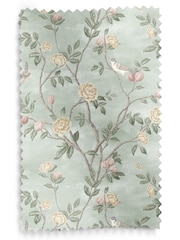 Laura Ashley Smoke Green Eglantine Made To Measure Curtains - Image 8 of 8