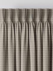 Laura Ashley Almond Brown Gingham Made To Measure Curtains - Image 5 of 9