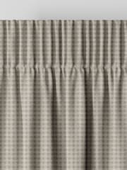 Laura Ashley Almond Brown Gingham Made To Measure Curtains - Image 6 of 9